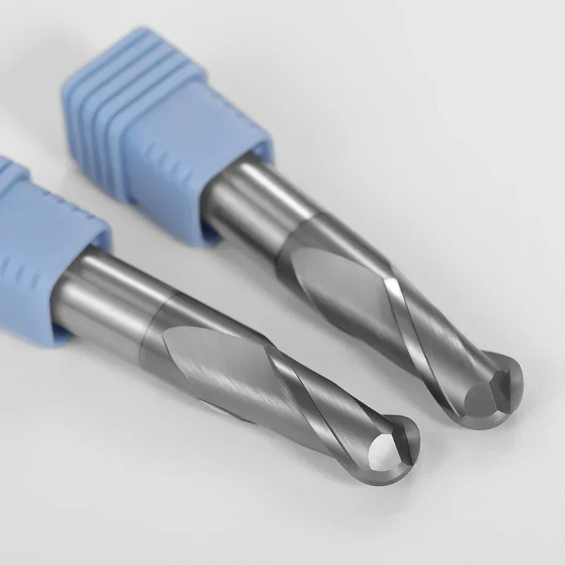 HRC70 Ball Nose End Mill Tungsten Carbide Cutter CNC Router Bit Milling Tool R0.5 2 4 6 810mm 2 Flute Metal Steel Machining Tool - Image 3