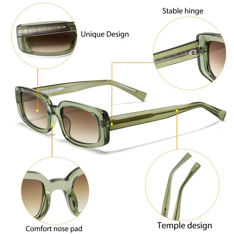 CATERSIDE Vintage Punk Sunglasses Men Classic Polygon Design Sun Glasses Woman Party Outdoor Travel Beach Ideal Choice for Gifts - Image 2