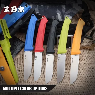 Sanrenmu s708 12c27 acampamento ao ar livre caça sobrevivência pesca utilitário tático com bainha edc ferramenta facas faca de lâmina fixa