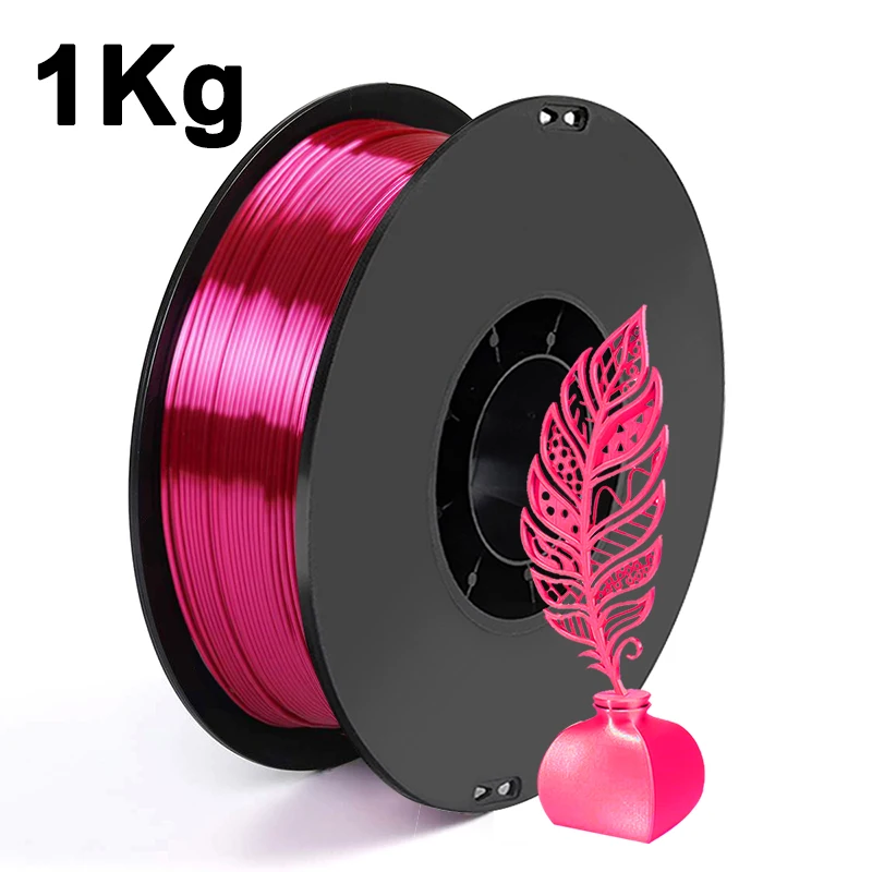 250g 500g 1Kg PLA Silk Rose 3D Printer Filament 1.75mm Pla Rose silk For 3D Printer Material Filament - Image 4