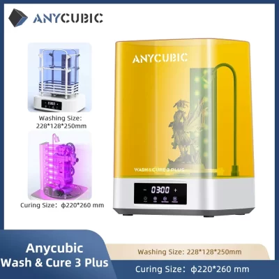 ANYCUBIC-Máquina de lavar e curar para LCD, resina SLA, impressora 3D, modelo impresso, Photon Mono 2, D2, lavagem e cura 3