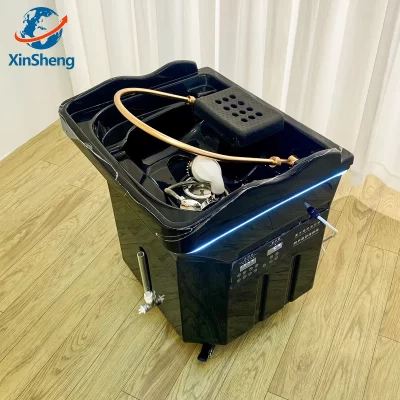 Xinsheng cabeça spa fumigação equipamentos de hidroterapia beleza barbeiro móveis massagem salão de beleza circulação de água shampoo pia