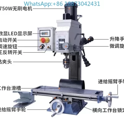 Micro digital display household milling small processing variable speed machine, desktop tap-ping and drillingmachine
