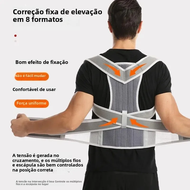 Corretor de postura de escoliose ajustável espartilho volta cinta apoio lombar corretor reto de espalda cinto corrector de postura - Image 2
