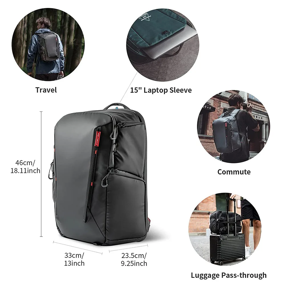 PGYTECH OneMo Lite Camera Backpack 22L For DJI Sony Canon Nikon OSMO Action Pocket DSLR/SLR Mirrorless Pro Photographer Backpack - Image 3