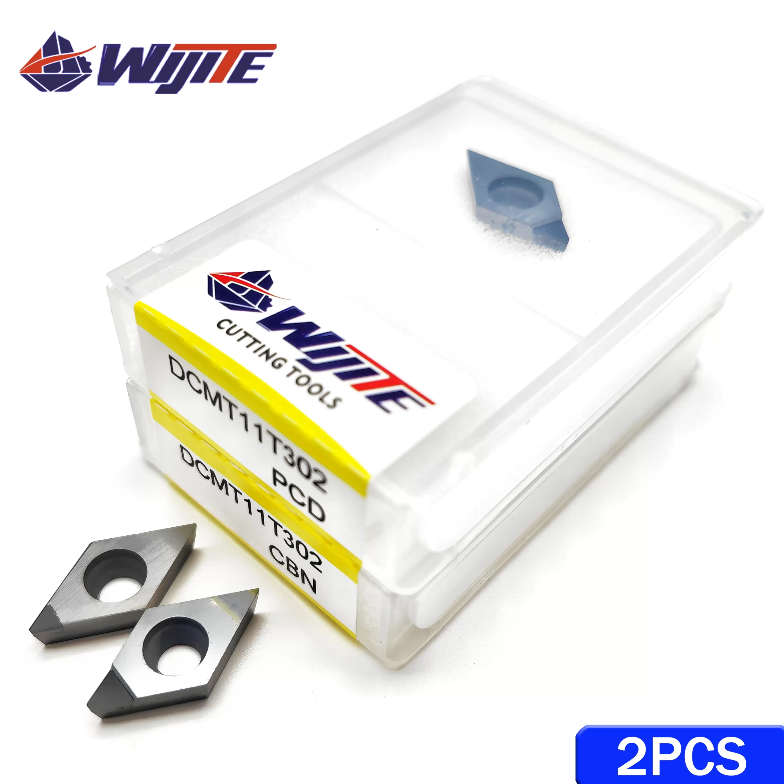 Ferramenta de torneamento CNC DCMT11T302 DCMT11T304 DCMT11T308 PCD ferramenta usinagem de alumínio e cobre CBN para aço duro e ferro fundido DCMT - Image 2