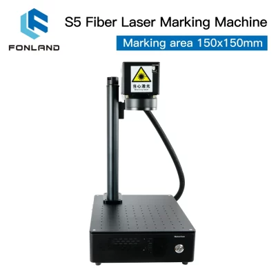 Fonland s5 máquina de marcação a laser de fibra industrial gravador portátil para jóias de metal couro alta precisão grau comercial