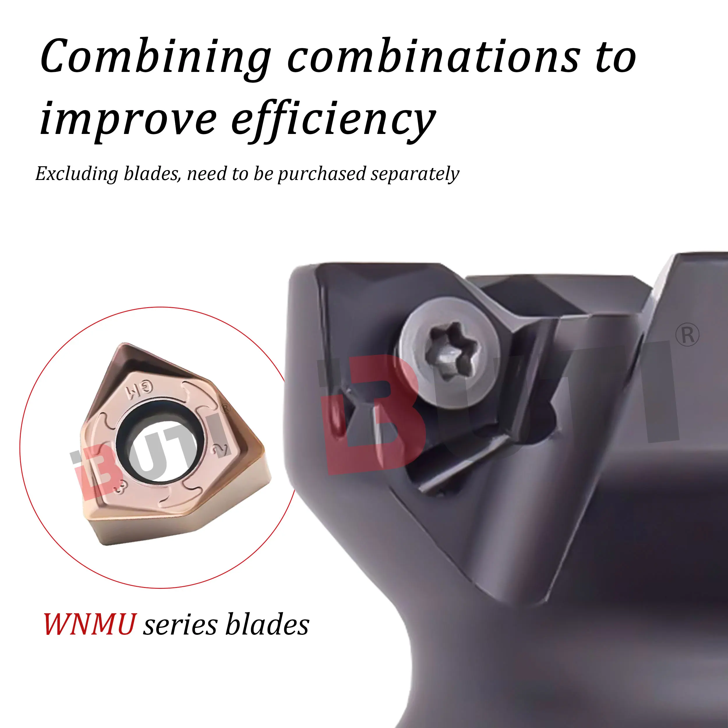 MFWN90 Series CNC Lathe Milling Cutter Disc MFWN90 050R-4T Fast Feed Milling Cutter Disc WNMU Carbide Open Coarse Milling Blades - Image 5
