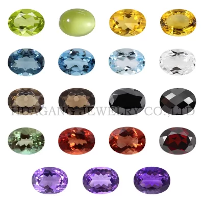 Pedras preciosas naturais, pedra de ametista, topázio azul, pedra preciosa solta natural, formato oval, tamanho 3x4 ~ 10x14mm para fazer jóias diy