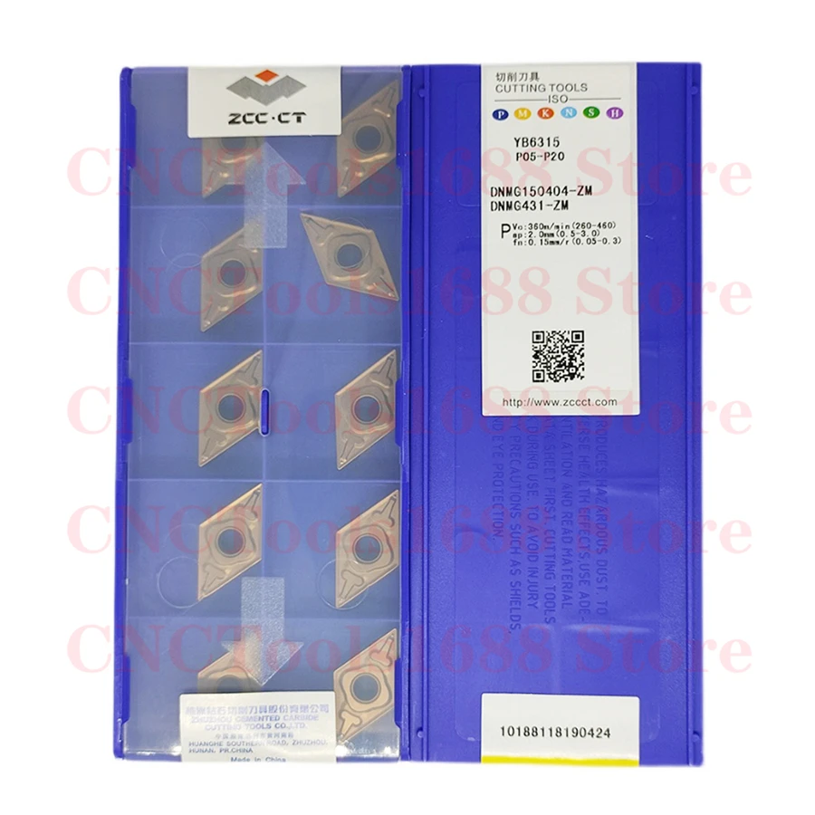 ZCCCT DNMG150404 DNMG150408 DNMG150604 DNMG150608 DNMG150612-ZM ADF YB6315 Inserção de carboneto DNMG Inserções