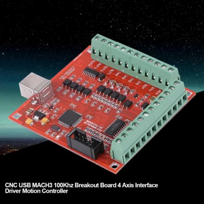 Motion Controller Card Board para gravação CNC, Stepper Motor Driver, MACH3, USB, 100Khz