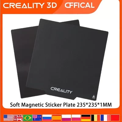 Creality ender 3 placa adesiva magnética macia 235*235*1mm para ender 3/3 v2/3 s1/pro/Ender-5/5S/5pro acessórios de impressora 3d