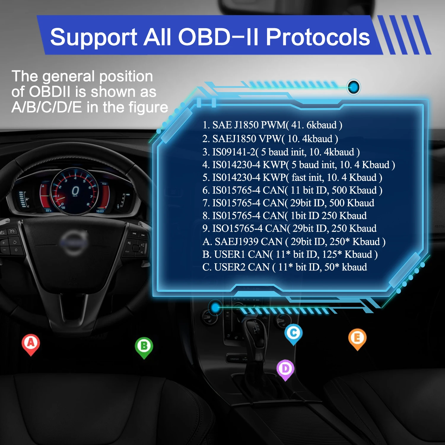 Vgate-Pro Car Ferramenta de Diagnóstico Original, elm327, V2.3, OBD2, WiFi, Android, IOS, BT3.0, BT4.0, ODB2, Scanner - Image 6