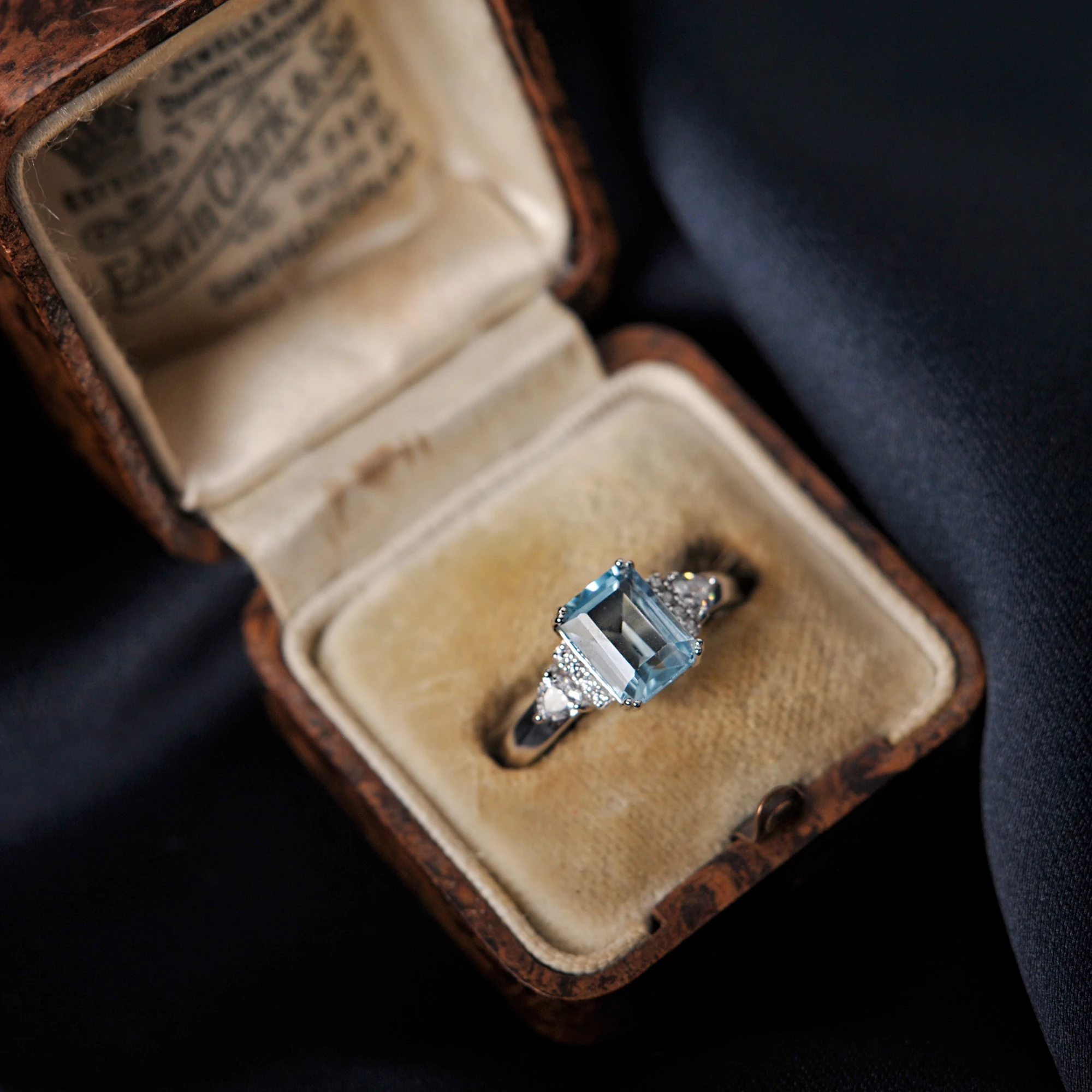 Potiy céu azul topázio esmeralda corte anéis para presente feminino 925 jóias de prata esterlina entrega gratuita elegante dia dos namorados moda - Image 2