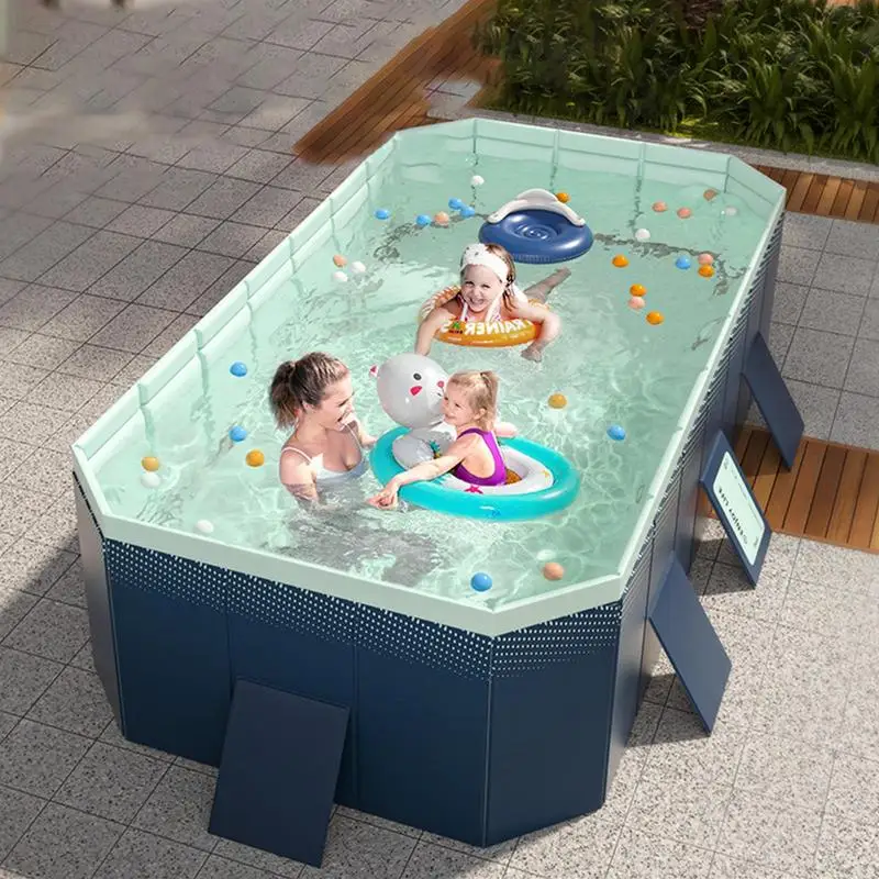 3M Large Swimming Pool Foldable Frame Pools for Family Thickened Wear-Resistant Outdoor Non-Inflatable Summer Water Games - Image 2