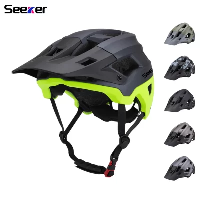 Seeker capacete de bicicleta adulto de uma peça capacetes de bicicleta de estrada de montanha homens e mulheres tamanho l capacete de bicicleta equipamento de equitação ao ar livre