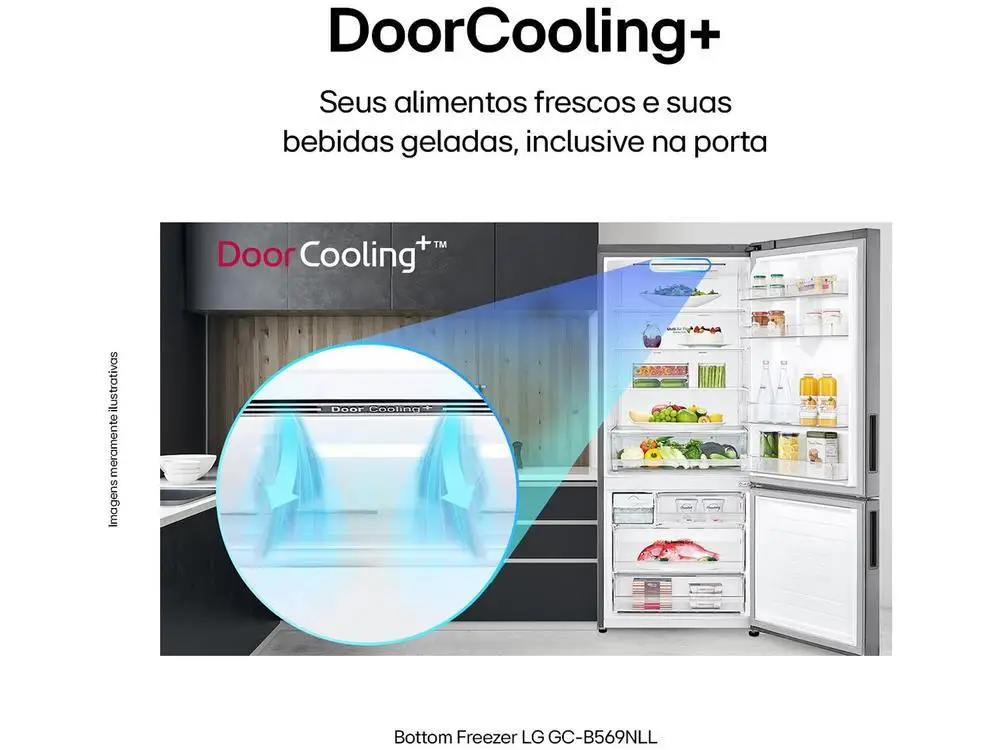 LG Frost Free Smart Inverse Refrigerator/Cooler-110V - Image 6