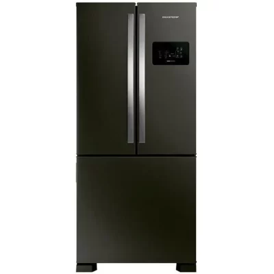 Brastemp Frost Free Side by Side Black Inox 554L BRO85AE - 110V Refrigerator/Cooler