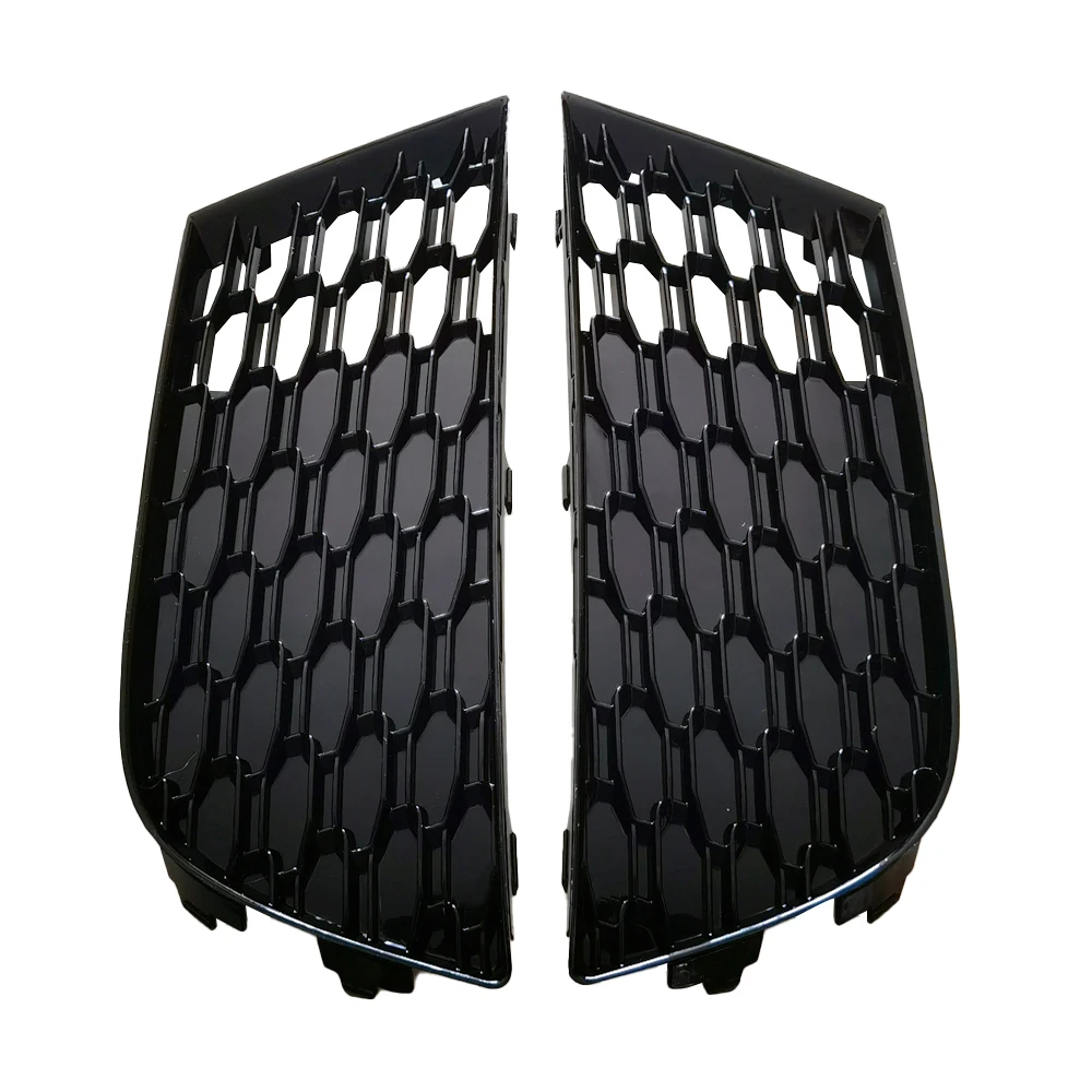Favo de mel malha hex amortecedor dianteiro do carro luz de nevoeiro grade grill para audi a3 8v s-line s3 2017-2020 capa da lâmpada de nevoeiro acessórios automóveis - Image 5