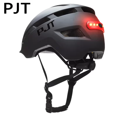 Pjt novo capacete de ciclismo em molde mountain road usb recarregável luz da cauda capacete da bicicleta esportes seguro chapéu mtb ciclismo capacete