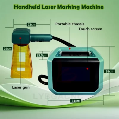 20W 30W 50W Mini Wireless Handheld Lithium Battery Fiber Laser Marking Machine Metal Stainless Steel Gold Silver Engraving