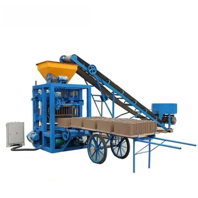 QT4-26 semiautomático oco cimento bloco de concreto moldagem que faz a máquina pavimentar tijolos que faz máquinas