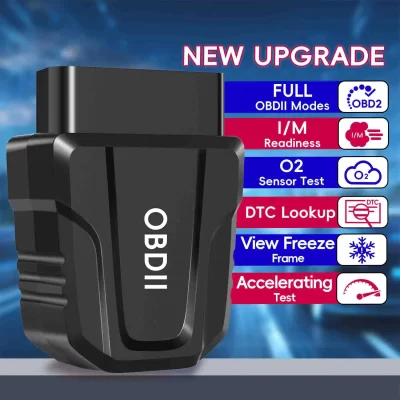 Scanner obd2 bluetooth, scanner bidirecional sem fio, todos os sistemas, guias de reparo de ferramentas de diagnóstico, verificação do leitor de código do carro do motor