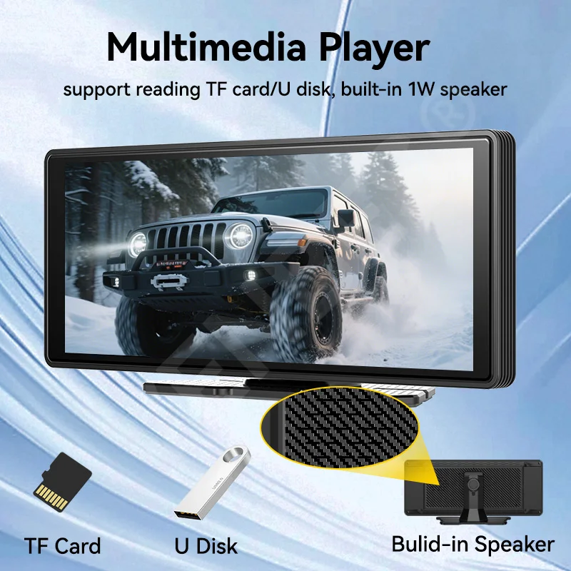 AHOUDY 10.26 Inch Wireless Carplay Android Auto Multimedia Car Video Player IPS Screen Mirrorlink USB - Image 4
