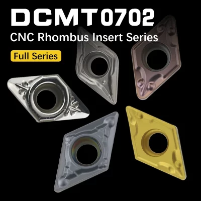 10 peças dcmt07 inserção de carboneto ferramenta de torneamento externo diamante dcmt cnc lâmina cortador torno para sdjcr/l07