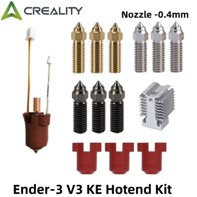 Creality Ender 3 V3 KE Hotend Kit 300 ° Kit de bloco de aquecimento cerâmico de extremidade quente de extrusora de resistência de alta temperatura C, para K1/K1 Max