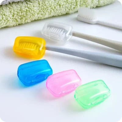 5/10pcs Household Toothbrush Storage Clip Portable Travel Toothbrush Dust Protective Cap Storage Box Toothbrush Head Case