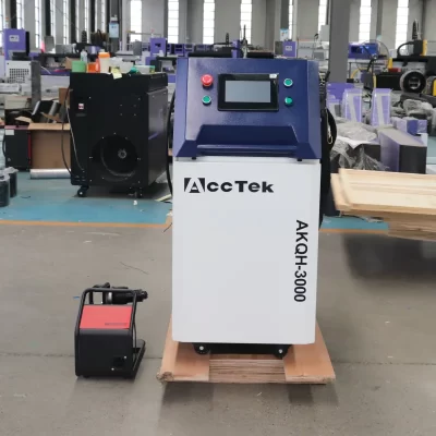 Acctek-Mini máquina a laser de fibra, soldador 3 em 1, 1500W, corte, aplicação de limpeza, multiuso