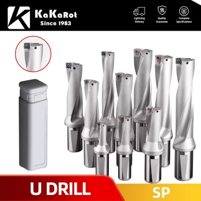 SP Series Drill Bites Insert Drill Metal Drill Bits 13mm-50mm Depth 2D 3D 4D Indexable U Drill Machinery Lathes CNC Water