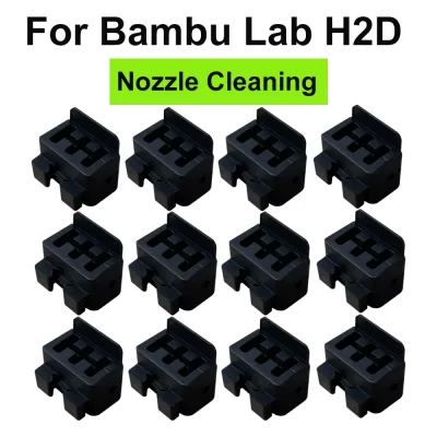 Escova de limpeza de bico para bambu lab h2d hotend limpador de silicone escova para bambu lab h2d hotend kit acessórios de impressora 3d
