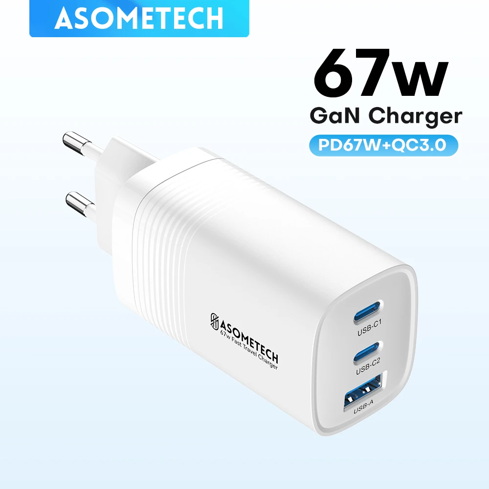 67w gan carregador pd usb tipo c carregamento rápido 3.0 pd3.0 telefone chager para iphone 14 13 12 pro max samsung s23 tablet