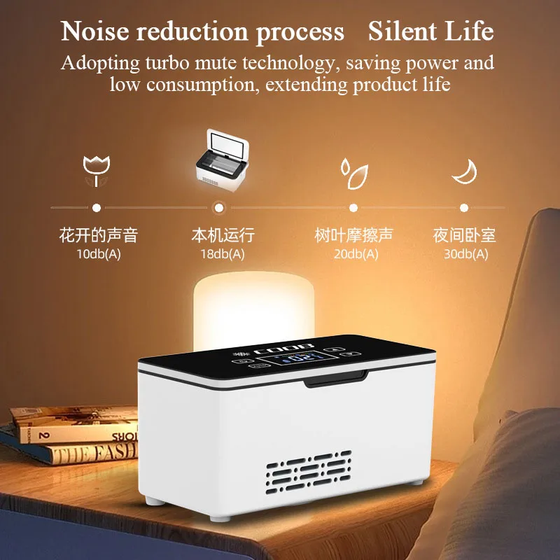 Car Portable Refrigerated Box Cool Box Cooler For Drug Growth Hormone Interferon Insulin USB Charging Thermostat Mini Fridge - Image 3