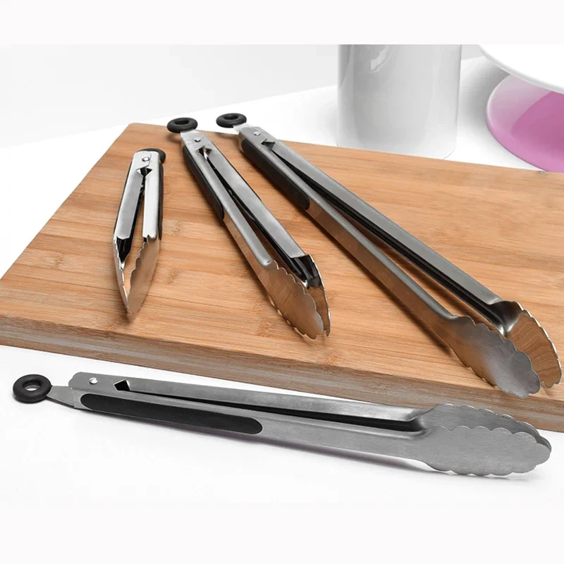 Churrasqueira pinças salada bife espaguete doces carvão carne aço inoxidável acampamento churrasco cozinha fritar alimentos clipes braçadeira - Image 4