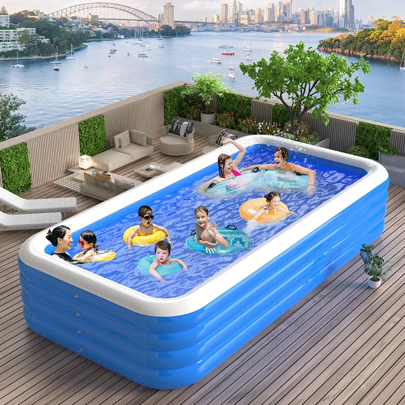 Foldable Dog Pool ,Durable Dog Pool With Reinforced Support Boards For Outside Backyard - Image 6