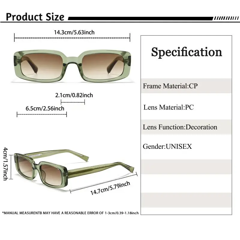 CATERSIDE Vintage Punk Sunglasses Men Classic Polygon Design Sun Glasses Woman Party Outdoor Travel Beach Ideal Choice for Gifts - Image 3