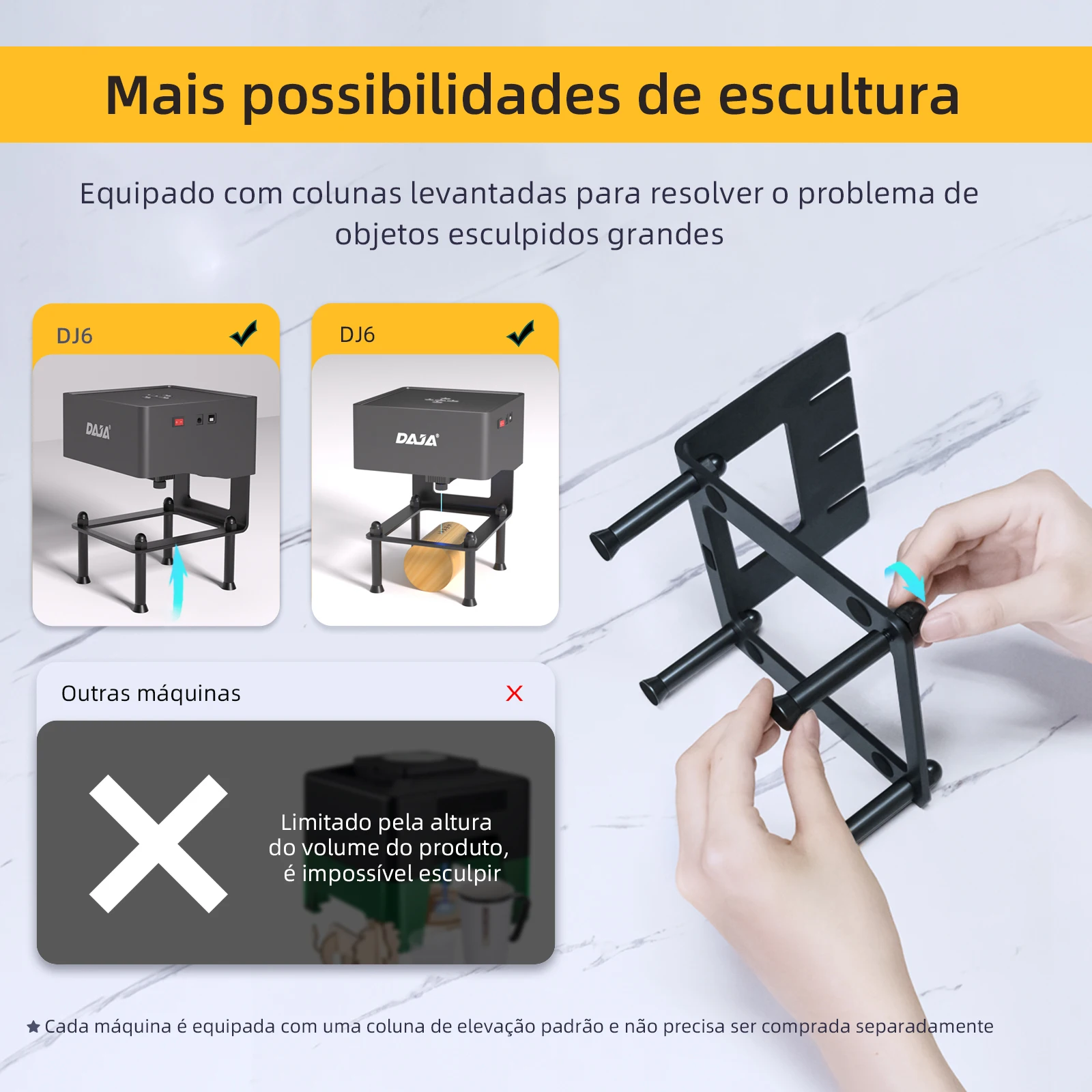 Daja mini gravador a laser portátil diy máquina bluetooth pintado papel couro madeira plástico logotipo cnc máquina - Image 5