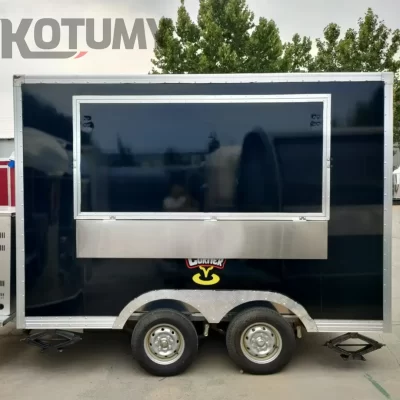 Trailer de bar de café totalmente equipado com trailer de caminhão de comida de cachorro-quente personalizável