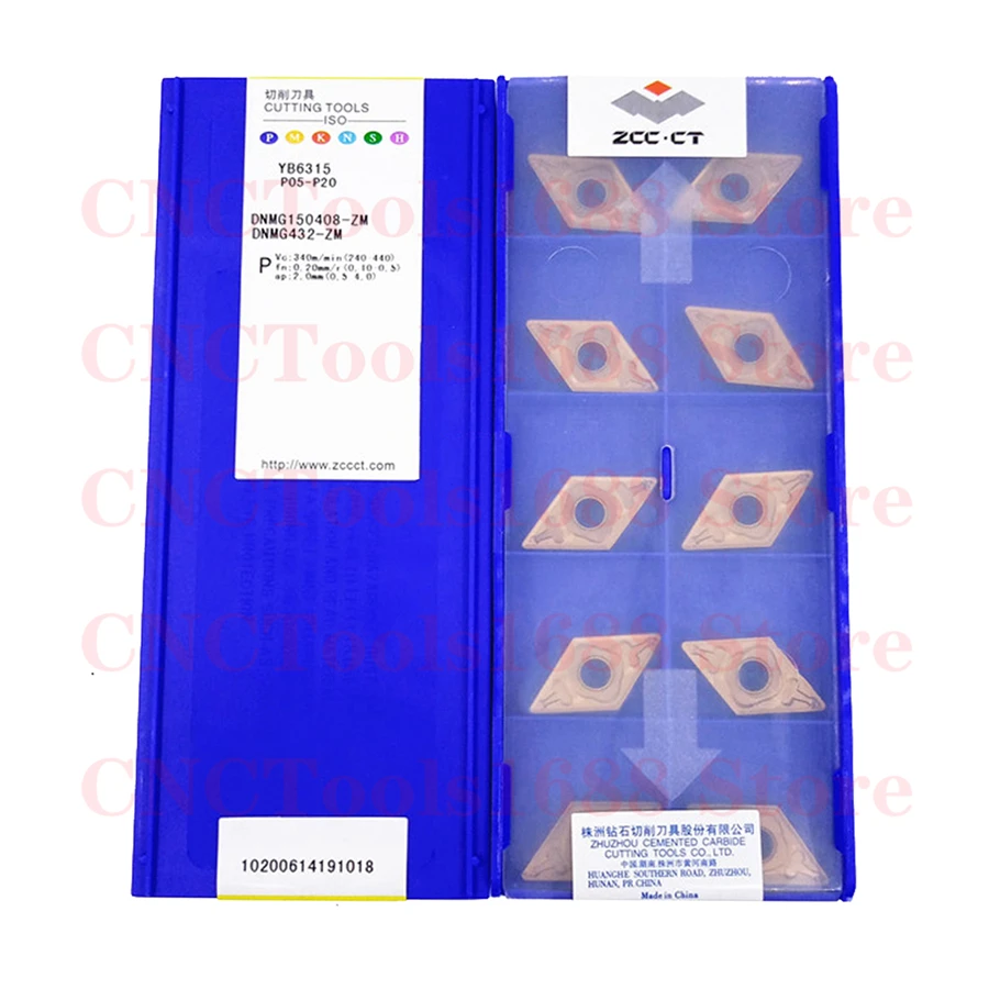 ZCCCT DNMG150404 DNMG150408 DNMG150604 DNMG150608 DNMG150612-ZM ADF YB6315 Inserção de carboneto DNMG Inserções - Image 2