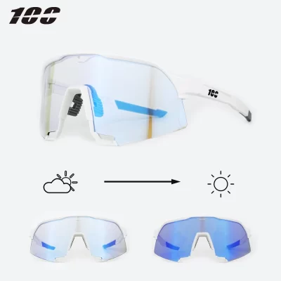 100 Photochromic Cycling Sunglasses for Men Cycl Glasses Mountain Bicycle Goggles Women Outdoor Sports Running UV400 Eyewear