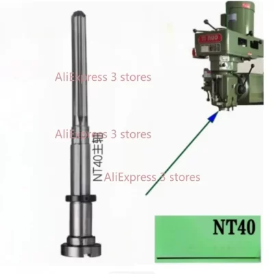 1pc NT40 Shaft Spindle Taiwan Rocker Milling Machine Shaft CNC Vertical Mill Part
