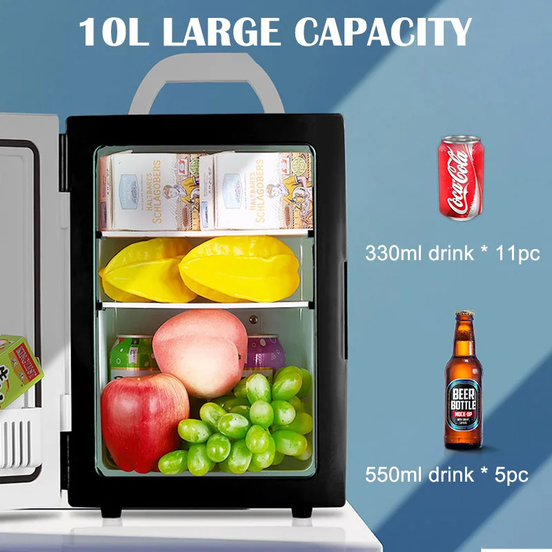 Small 12L mini car refrigerator refrigeration student dormitory cosmetic refrigerator car home dual-use - Image 3
