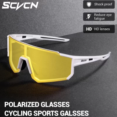 SCVCN Polarized Night driving glasses Fishing Glasses Cycling Equipment Outdoor Sports MTB Bike Bicycle Eyewear Camping running
