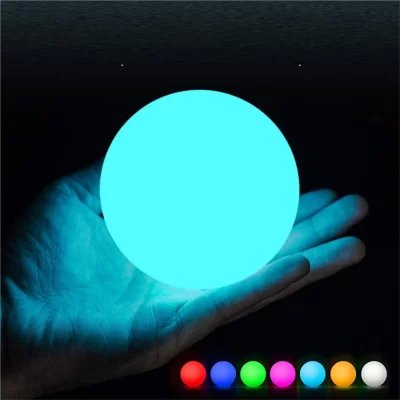 16 RGB Floating Pool Light 3in 7.8cm Color-changing LED Pool Ball Lights IP67 Bath toy for Outdoor Garden Swimming Pool
