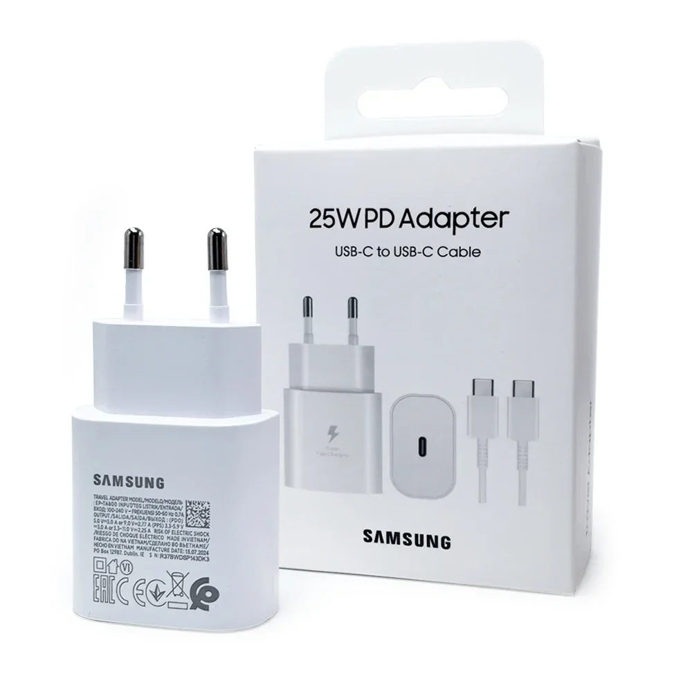 Para samsung 25w carregador super rápido galaxy s24fe s24ultra s23 s22 flip fold 2 3 4 5 6 a06 a16 a15 a35 a55 adaptador de carregamento rápido - Image 4
