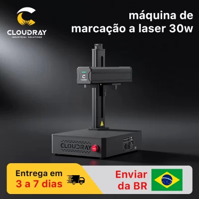 Cloudray 30W 50W Portable Fiber Laser Marking Machine Easymarker-FM1 110*110mm DIY Marking Gift Metal Jewelry Gold Engraving