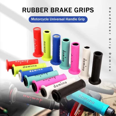 Punho universal para guidão de motocicleta, 7/8 ", 22 24mm, dominó, atv, dirt pit bike, corrida, motocross, gel, borracha, apertos de freio